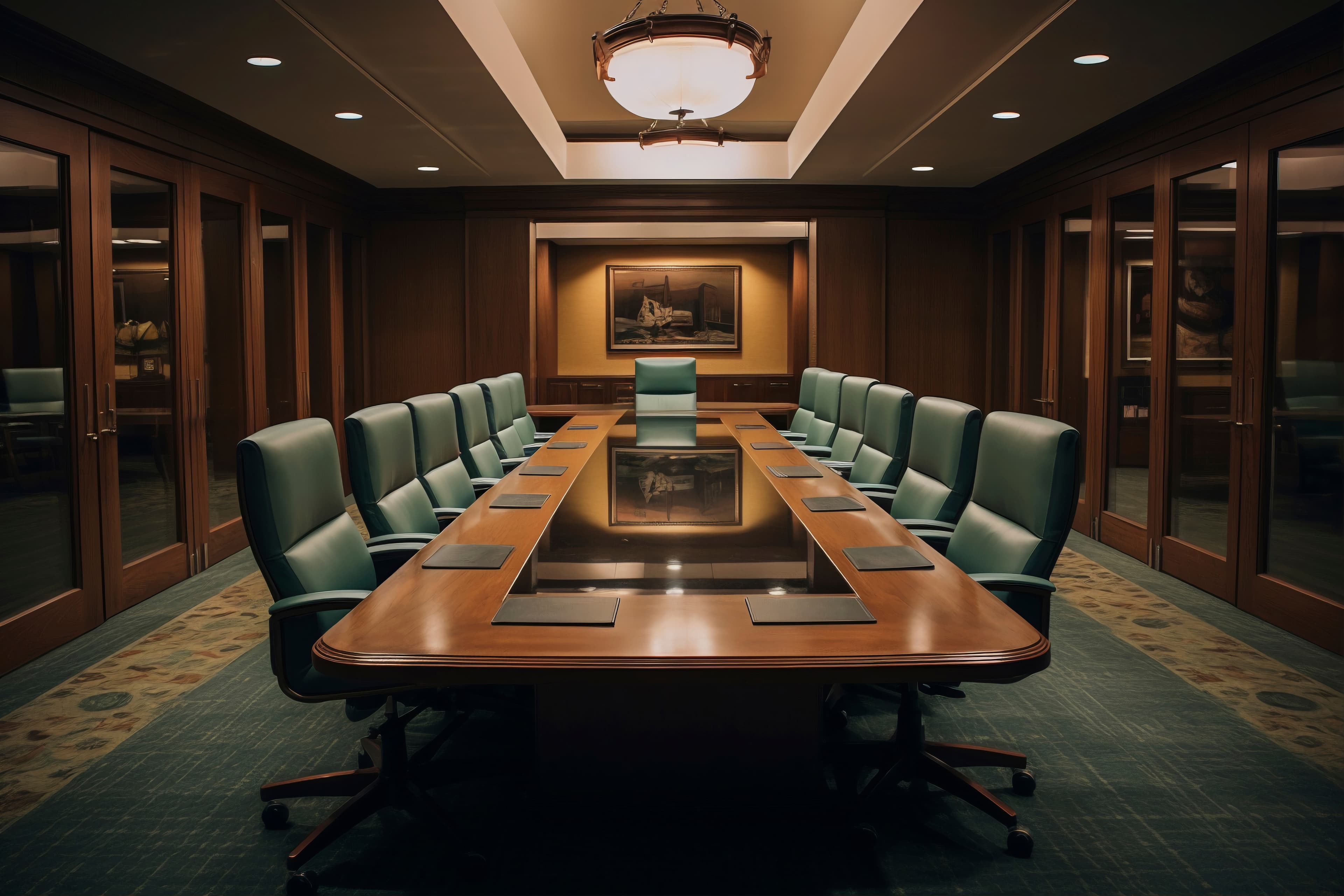 Sala de tribunal representando a seriedade e profissionalismo dos serviços jurídicos